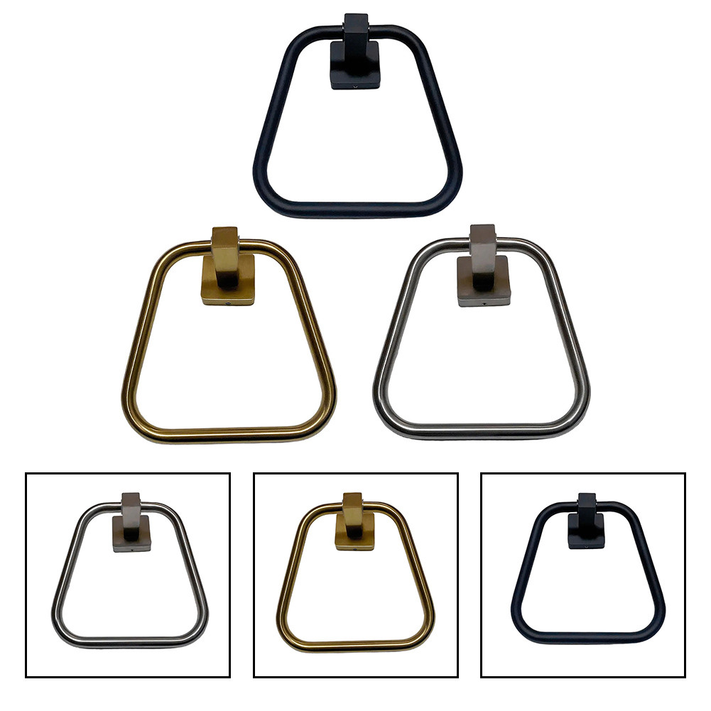 【COLORFUL】Functional Stainless Steel Round Towel Ring for Home and Hotel Bathrooms
