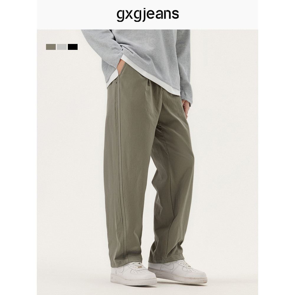 GxG Jeans Nam Vải Twill Đơn Giản Cơ Bản Cho Mùa Thu