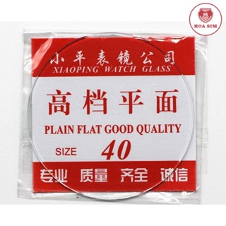 Kính đồng hồ khoáng PHẲNG dày 1mm các size từ 16 đến 40.5mm