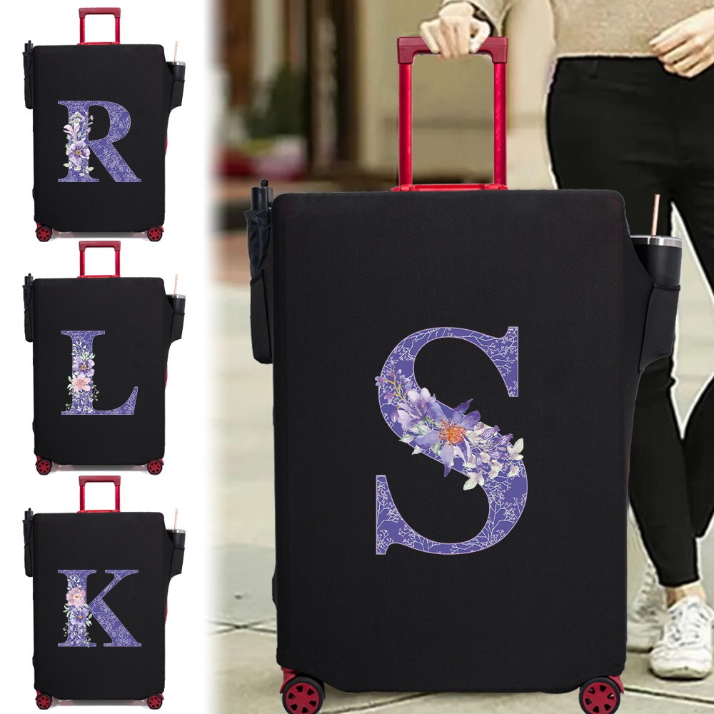 Travel luggage cover three openings Cartoon  luggage cover Scratch-resistant highly elastic Printed 