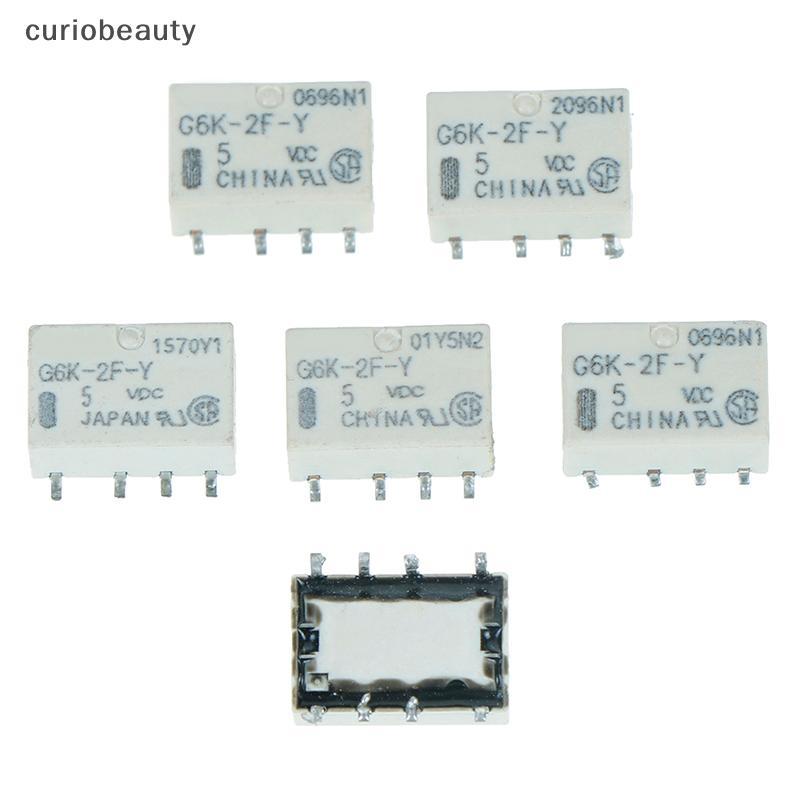 {CURUI} 5 chiếc dc 5v smd g6k-2f-y rơle tín hiệu 8pin cho rơle omron {curiobeauty}