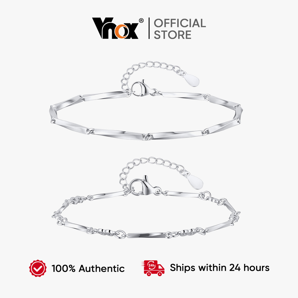 Couple's Copper Möbius Bracelet Gold/Steel Color Adjustable Matching Bracelets