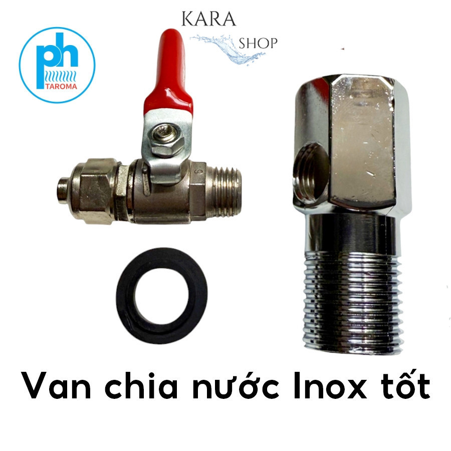 Bộ van chia nước máy lọc nước  đầu vào ren 21 đầu ra phi 10mm 