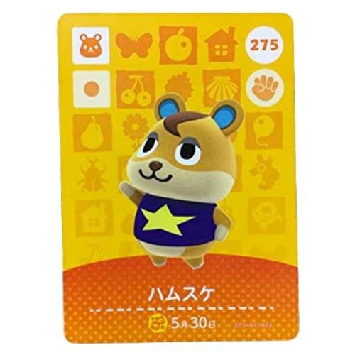 【Từ Nhật】Nintendo Animal Crossing amiibo card Series 3 【275】 Hamsuke