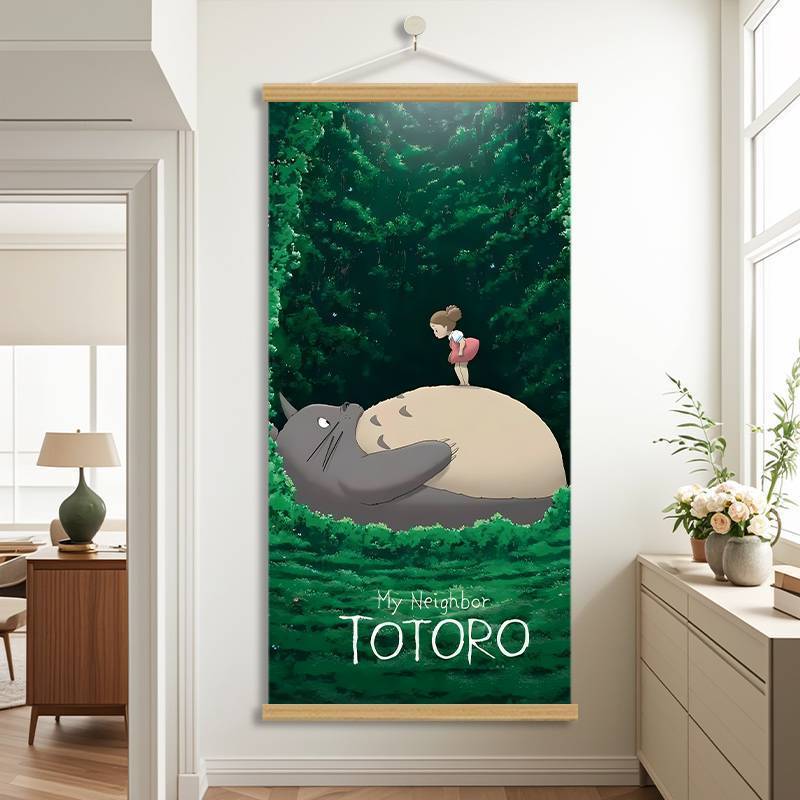 Hayao Miyazaki Totoro Anime Unframed Chống Thấm Nước HD Canvas Treo Tường Nghệ Thuật Phòng Ngủ Ký Tú