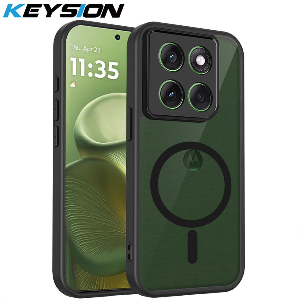Ốp Điện Thoại Từ Tính KEYSION Cho Motorola MOTO G86 5G G56 5G Mờ Trong Suốt Chống Sốc Cho MOTO G57 G