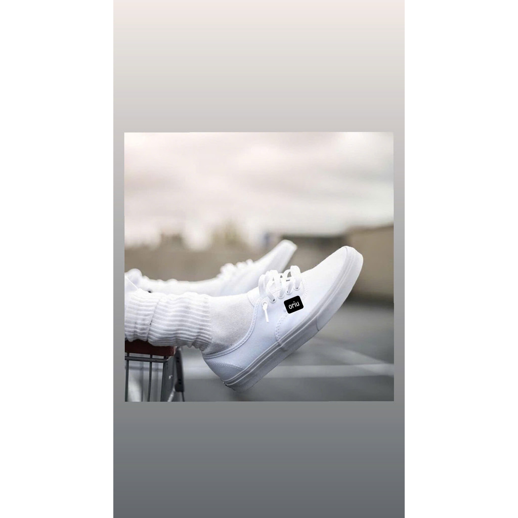 Giày thể thao sneaker thời trang basic màu All white - Trắng - Top Best Seller