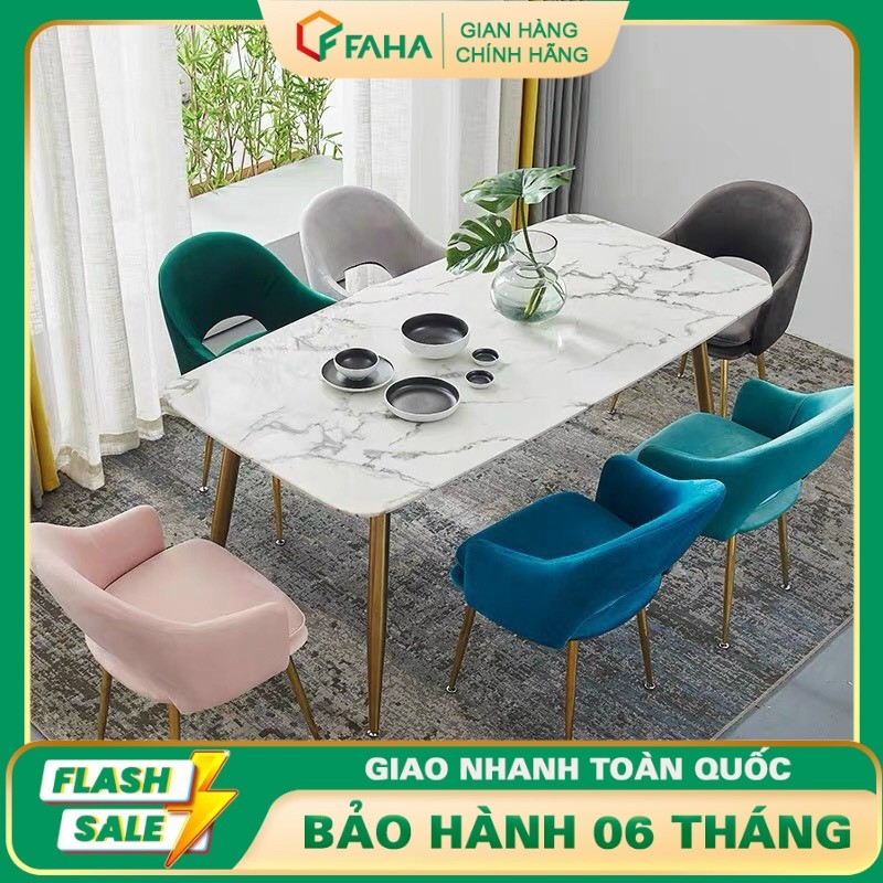 BỘ BÀN ĂN Á CERAMIC GHẾ ABBY