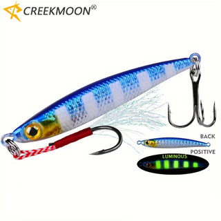 Mồi Câu Cá Chìm Nhanh Jig Kim Loại Hạng Heavyweight (Từ 7g đến 30g), Có Móc Triple, Phù Hợp Cho Trolling Và Jigging Trong Nước Ngọt & Nước Mặn