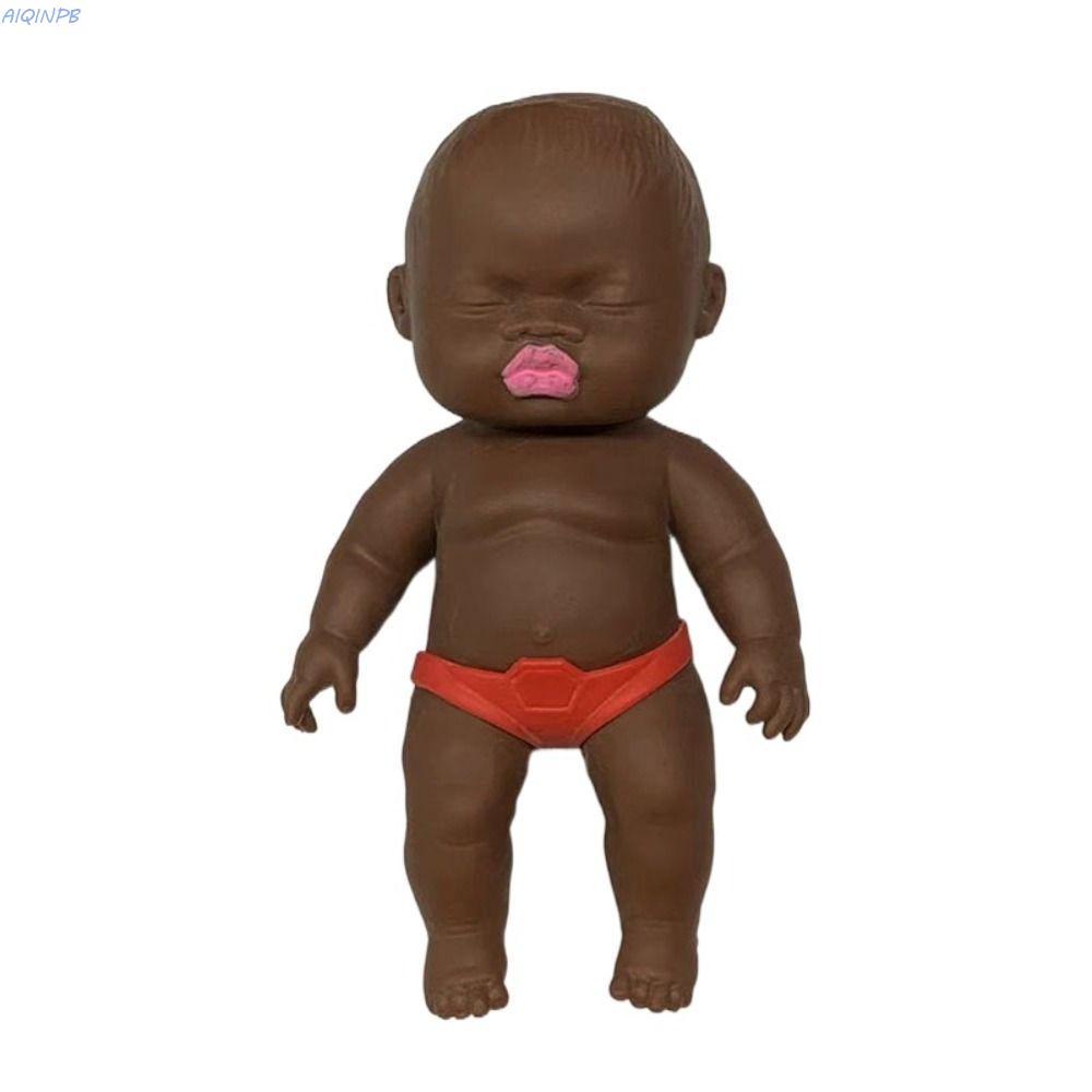 AIQINPB Đồ chơi búp bê ép, Búp bê tái sinh lòng bàn tay Mô phỏng búp bê lòng bàn tay cho bé, Bé tái 