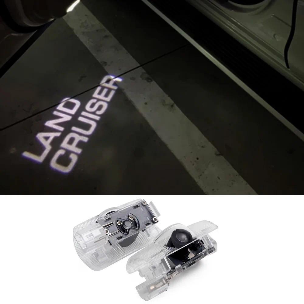 2 Chiếc Cửa Chào Mừng Ánh Sáng Land Cruiser Bóng Đèn Lịch Sự Cho Xe Toyota Land Cruiser LC300 LC200 