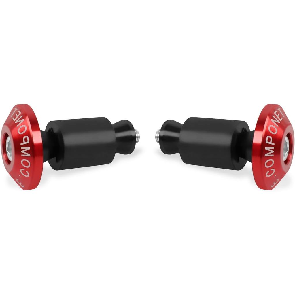 CHIFUN Universal 7 / 8 "22mm Đầu Thanh Cắm Thanh Trượt Tay Cầm Nhôm Tay Cầm Thanh Cuối Mũ Thay Thế Cho Xe Máy Đua ATV Địa Hình Xe Đạp Đường Phố Bụi Bẩn Xe Đạp Xe Tay Ga (Đỏ)