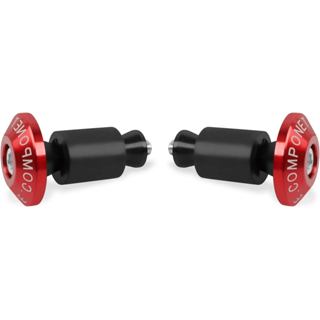 CHIFUN Universal 7 / 8 "22mm Đầu Thanh Cắm Thanh Trượt Tay Cầm Nhôm Tay Cầm Thanh Cuối Mũ Thay Thế Cho Xe Máy Đua ATV Địa Hình Xe Đạp Đường Phố Bụi Bẩn Xe Đạp Xe Tay Ga (Đỏ)