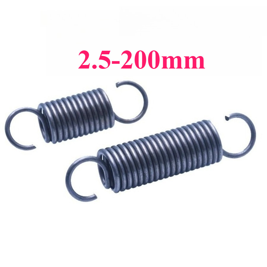 Lò xo căng / lò xo d = 2,5mm, OD20mm, L = 60 ~ 200mm lò xo căng thẳng có móc, áp dụng cho cửa nhà để