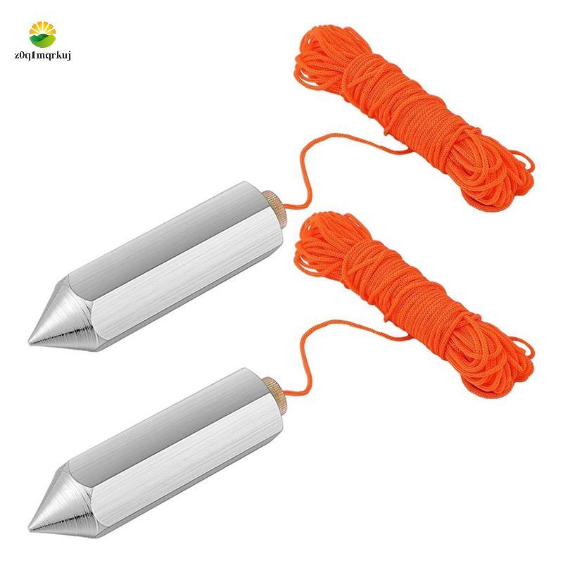 2 Chiếc Lục Giác Thép Plumb Bob790-8, 8 Ounce Plumb Hợp Kim Thép Plumb Xây Dựng Đo Búa Thủ Công Plum