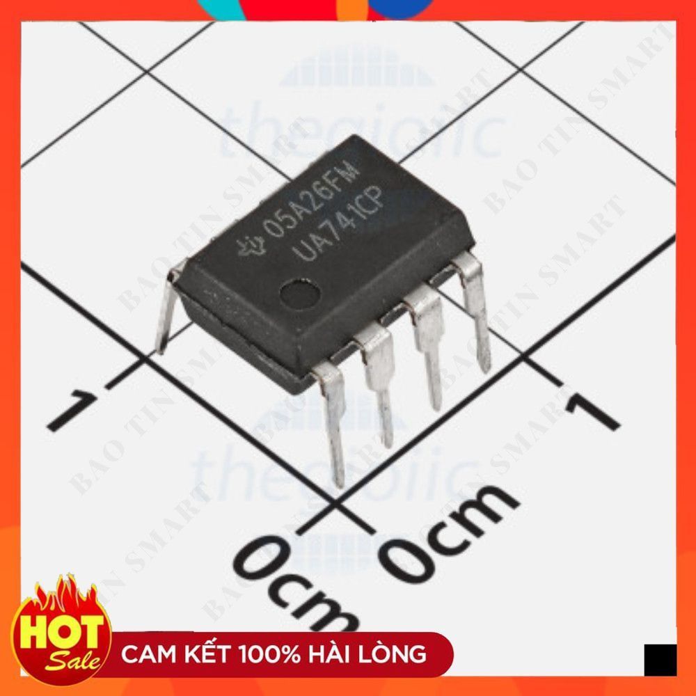 [3 Cái]- UA741CP IC OPAMP General Purpose Amplifier 1 Circuit 1MHz, 8-DIP ChipViet Store