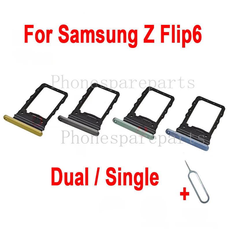 1 Chiếc Khay Thẻ SIM Cho Samsung Z Flip 6 F741 F741B F741U F741W F741N Điện Thoại SIM Chip Khay Đựng