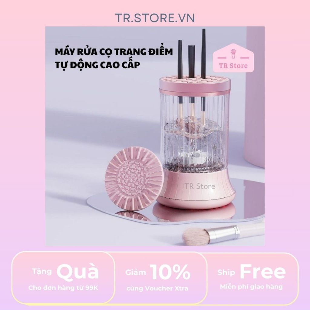 Máy Rửa Cọ Trang Điểm Tự Động Cao Cấp