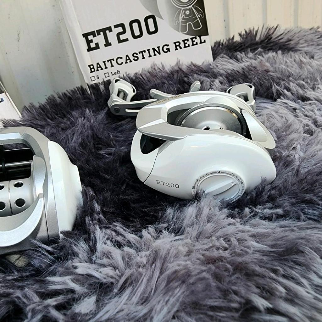 Máy Câu Ngang ET200 Màu Trắng Siêu Đẹp - Siêu Chất Lượng , Tay Trái holy grail
