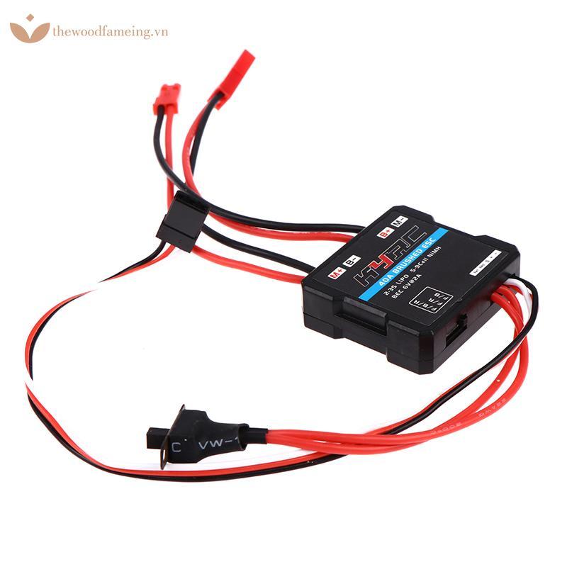 Thewoodfameing 40A Brushed ESC Bộ điều khiển tốc độ điện tử cho WPL C24 C34 MN D90 MN99S MN86S EN