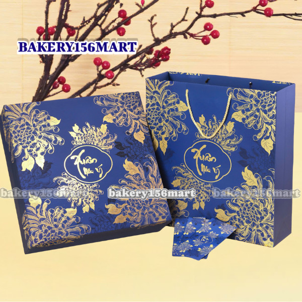 Hộp Đựng Quà Tết Cứng Âm Dương 2026 -XUÂN NHƯ Ý- Hộp trống không kèm quà - 156mart