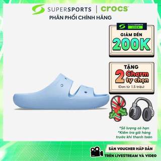  Dép Quai Ngang Unisex Crocs Classic V2 - Xanh Dương - 209403-4NS ADS04 LS200 