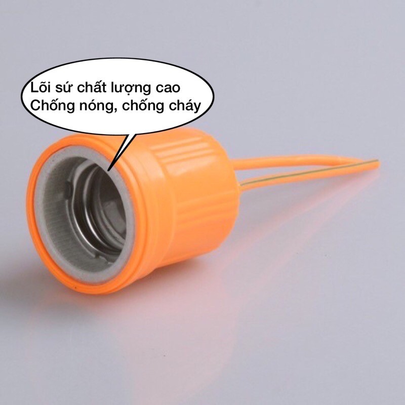 Đui đèn bằng sứ chịu nhiệt chống nước siêu bền -Đui sứ chịu nhiệt đặc biệt dành cho bóng úm, bóng sư
