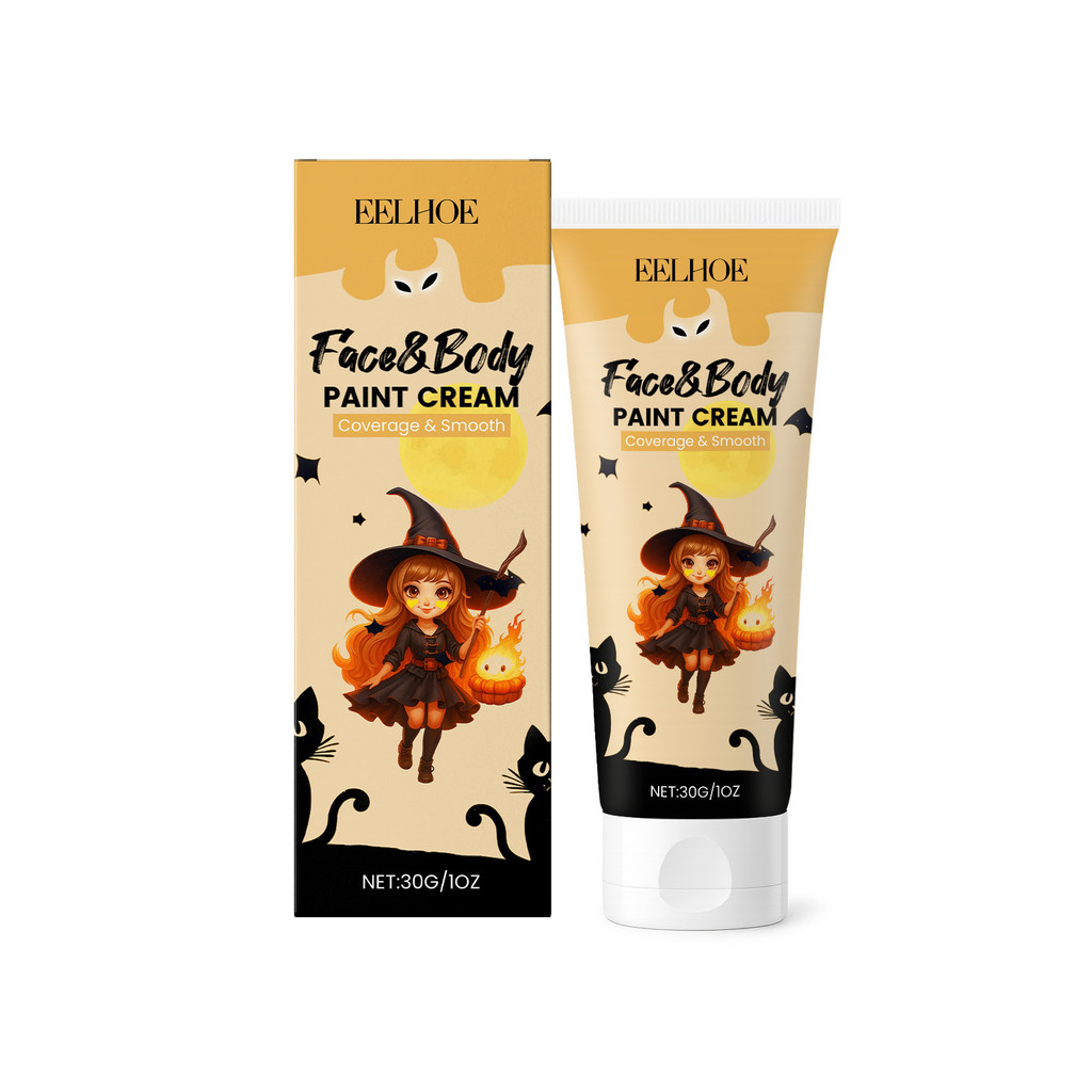 EELHOE Halloween Face Body Paint Cream Halloween Body Paint Trang điểm Đảng nhập vai