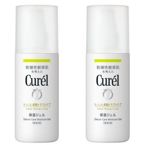 【Direct from Japan】Kao Curel Gel dưỡng ẩm chăm sóc da dầu 120ml×2 2852 120 mililit (x 2)