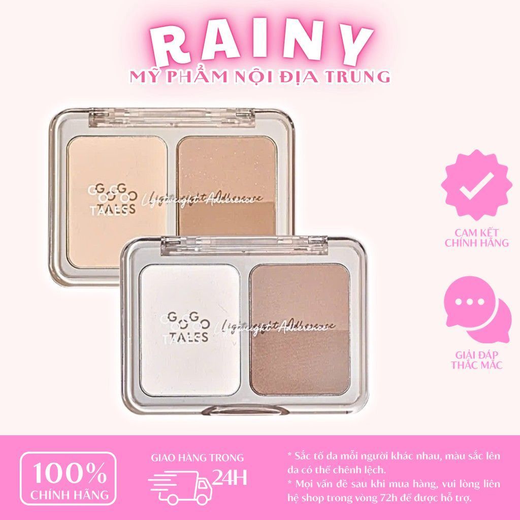 [GOGO TALES] Bảng phấn tạo khối 2 ô Gogotales GT710