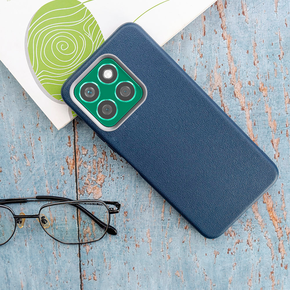 Ốp Điện Thoại Giả Da Cao Cấp Cho Huawei Honor X8b LLY-LX1 LLY-LX2 LLY-LX3 Viền Camera Cao Cấp Màu Sắ