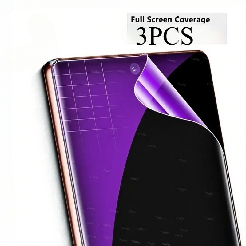 3 Phim Hydrogel Mềm HD Cho Oukitel C65 C60 C6 C59 C5 C3 C2 C1 Pro Chống Gián Điệp Riêng Tư Chống Ánh