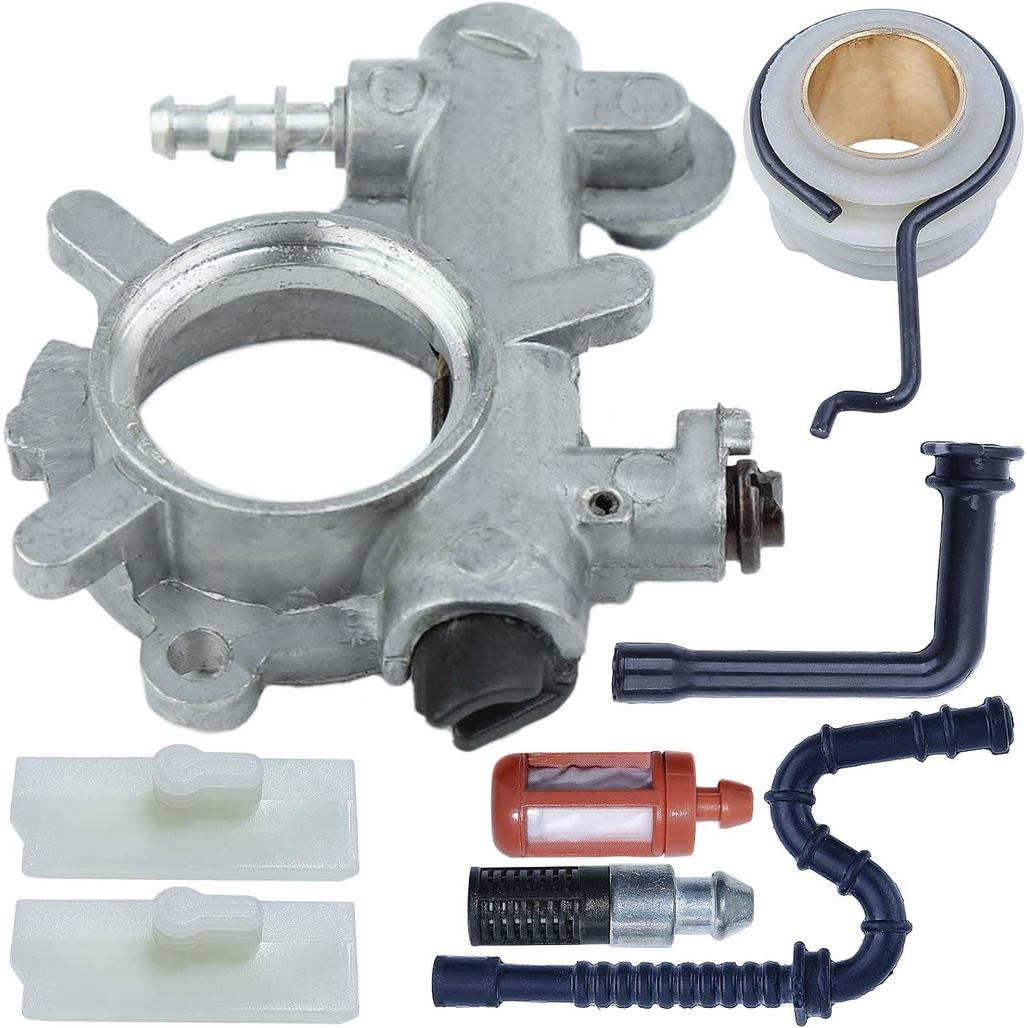 AUMEL Bơm Dầu Oiler Worm Gear Dầu Lọc Nhiên Liệu Bộ Dây Lọc Bộ Stihl 036, MS360, MS360 Pro Cưa Xích 