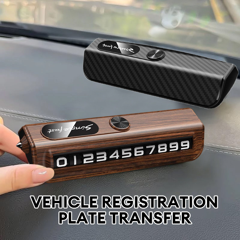 Biển số xe điện thoại đỗ xe tạm thời bằng gỗ cao cấp