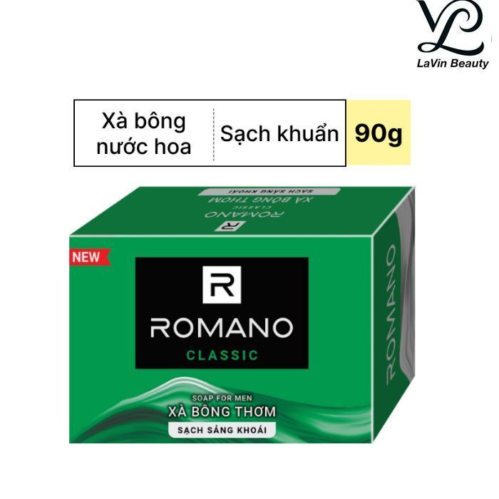 Xà bông nước hoa thơm Romano Classic 90g LaVin Beauty