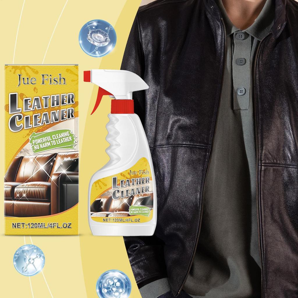 Car Leather Cleaner 120mL Leather Furniture Cleaner Furniture Salve for Shoe Jacket Refurbishing Mai