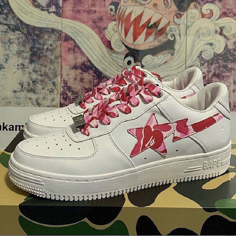 A Bathing Ape (BAPE) BAPE STA Lightning star Giày thường cổ thấp Giày thể thao đôi ZCTQ 4FTG LRK2