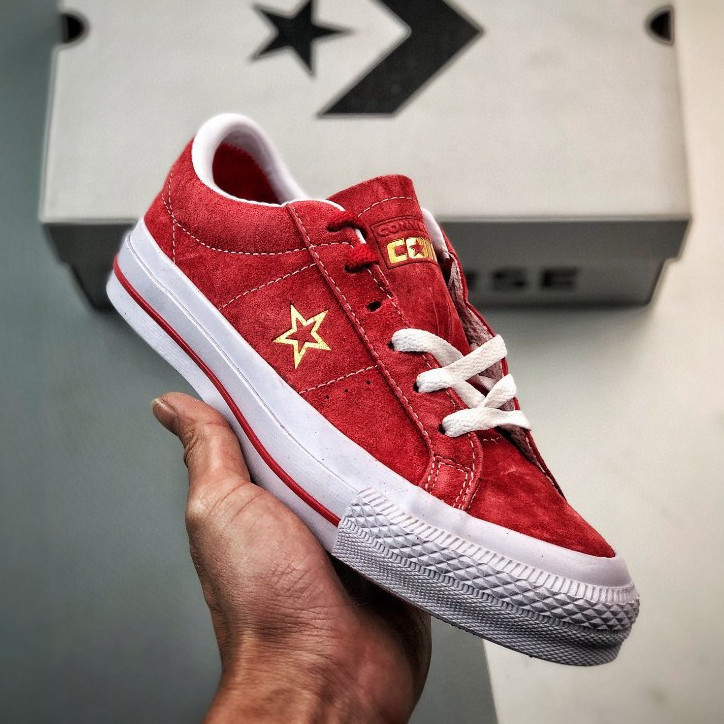Giày trượt ván Converse One Star Pro Red Suede One Star Low Top