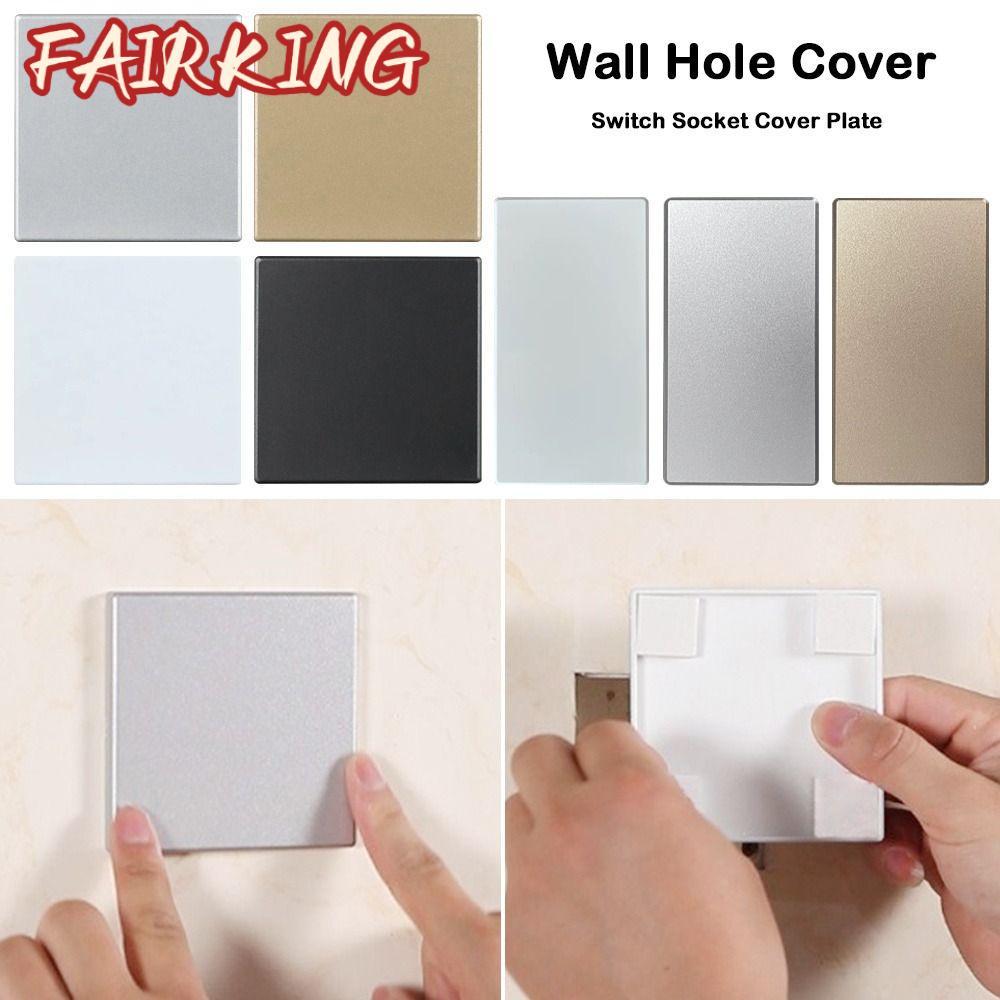 FAIR KING Switch Ổ cắm Tấm che, Tấm che lỗ treo tường loại 86 tự dính, Tấm trang trí mặt bích treo t