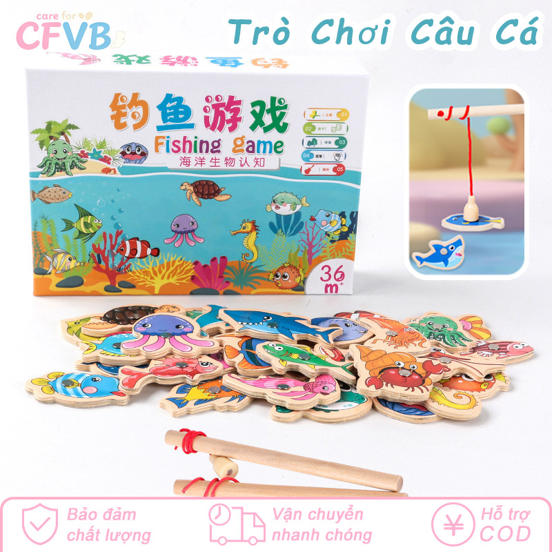 Đồ Chơi Bảng Gỗ Câu Cá Nam Châm - Thiết Kế An Toàn, Phát Triển Trí Tuệ, Đồ Chơi Tương Tác Lý Tưởng Cho Gia Đình Và Bé