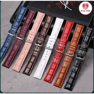 DÂY ĐỒNG HỒ DA BÒ THẬT DẬP VÂN CÁ SẤU BỀN ĐẸP (NHIỀU SIZE)