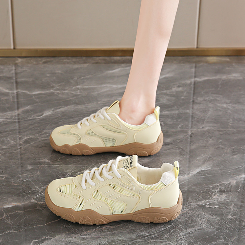Women's Shoes AK06-Ultra-Soft Niche Yellow Dexun Shoes Spring and Summer New Mesh Breathable Sneaker