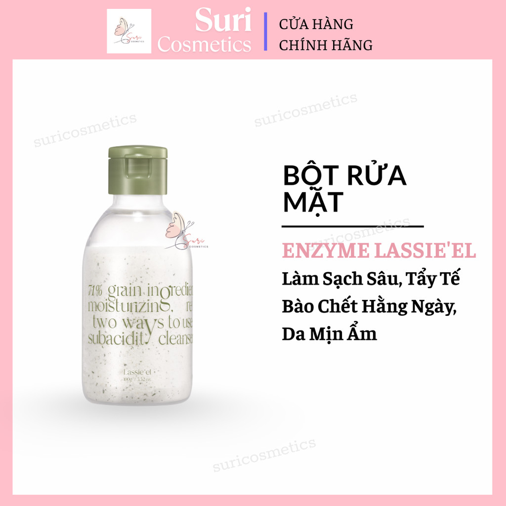 Bột Rửa Mặt Enzyme Lassie'el – Làm Sạch Sâu, Tẩy Tế Bào Chết Hằng Ngày, Da Mịn Ẩm