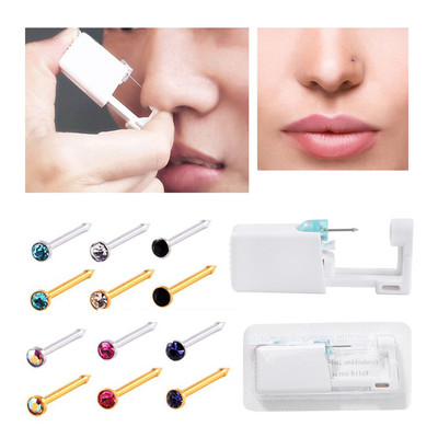 Beadia 1 Đơn Vị Dùng Một Lần An Toàn Vô Trùng Xuyên Đơn Vị Cho Đá Quý Mũi Studs Xuyên Súng Xuyên Xuyên Xuyên Dụng Cụ Máy Bộ Bông Tai Stud Body