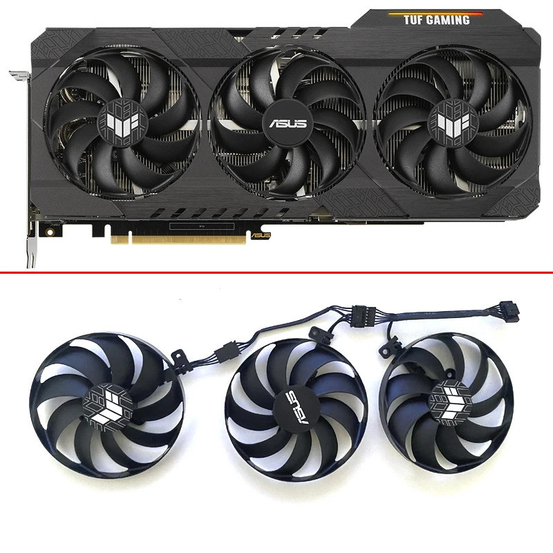 3 Chiếc 7PIN CF9010U12D RTX 3060TI GPU QUẠT Cho ASUS GeForce RTX 3060 Ti 3070 3080 3090 TUF OC GAMIN