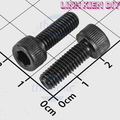 [20 Cái]- Ốc Lục Giác HEX2 M6 X 18mm DIN912 Linh Kiện DIY