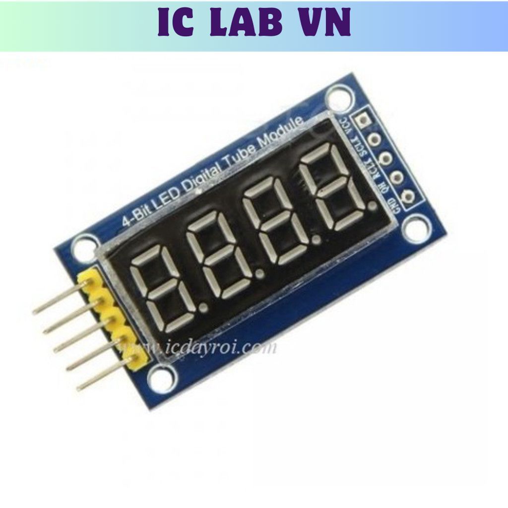 Module Hiển Thị 4 Led 7 Đoạn 74HC595 Ic Lab VN