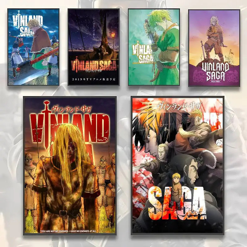 Anime Vinland Saga Manga Poster HD nghệ thuật tường chống thấm nước nhà phòng khách phòng ngủ thanh 