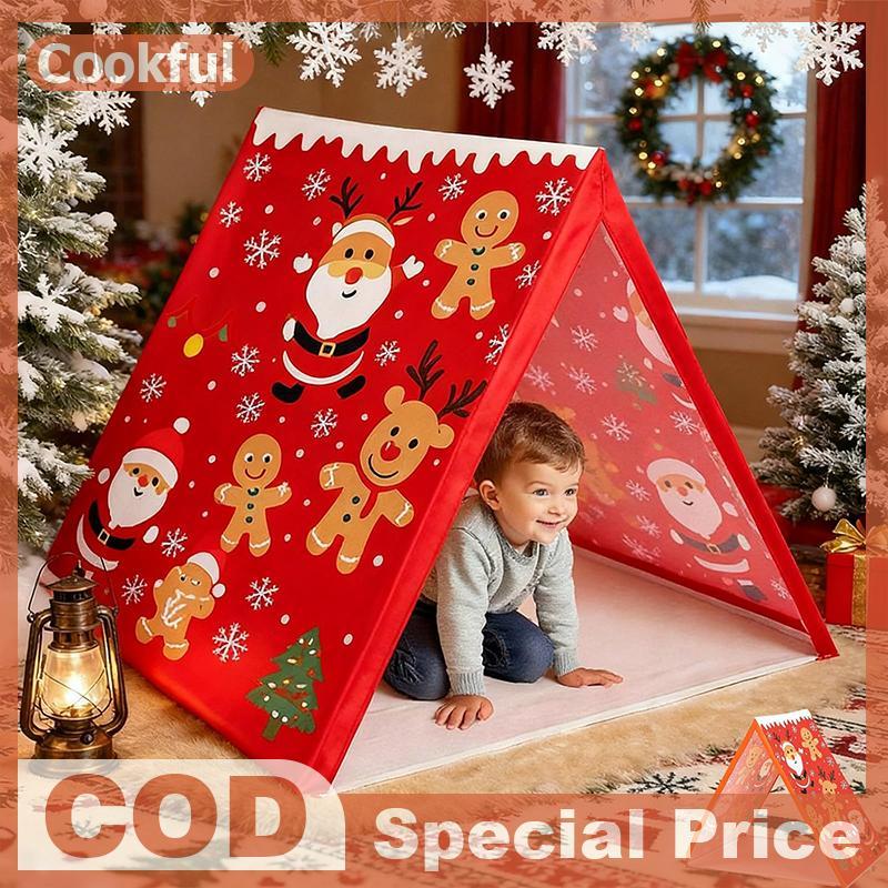 Trống Gingerbread House Lều, Gingerbread House Brown Play Tent Sleepover, Nhẹ Có Thể Tháo Rời Và Kíc