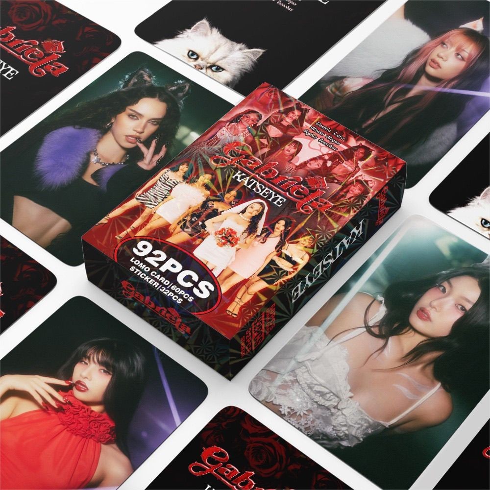 92 Miếng International Girl Group KATSEYE Photocard Đơn Gabriela Photocard Sổ tay Nhãn dán Thẻ LOMO 